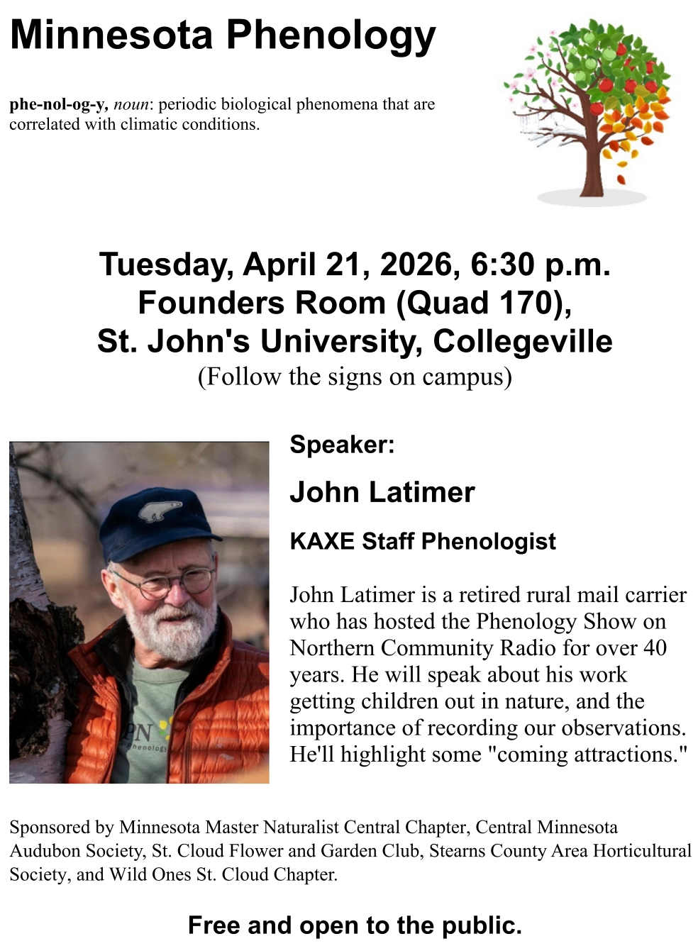 Phenology with John Latimer